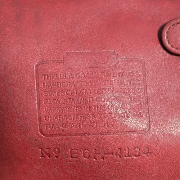 Vintage Coach Backpack Soho #4134 Red Leather - Picture 15 of 16